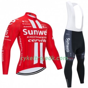 Cykeltøj Langærmet + Bib Cykelbukser 2020 Team Sunweb N001